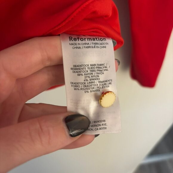 Reformation Jalen Knit Top Red - Size XS - Picture 6 of 8